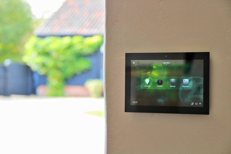 Smart home control screen, controlling garden solutions