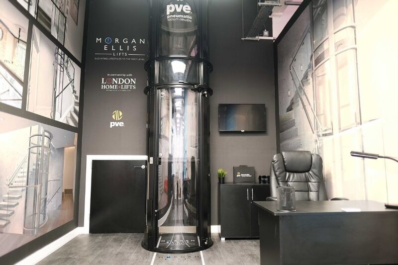 A Morgan Ellis home lift on show at the Sky House Design Centre