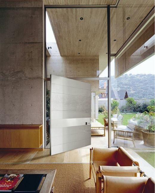contemporary entrance door with steel core
