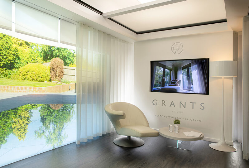 Grants Blinds showroom at the sky house design centre in Amersham