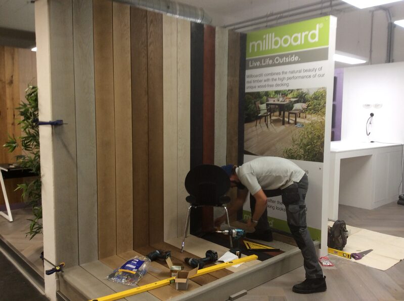 Finishing touches to the Millboard Decking