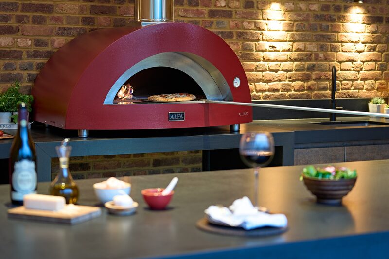 Pizza oven in a KonigOutdoor luxury outdoor kitchen