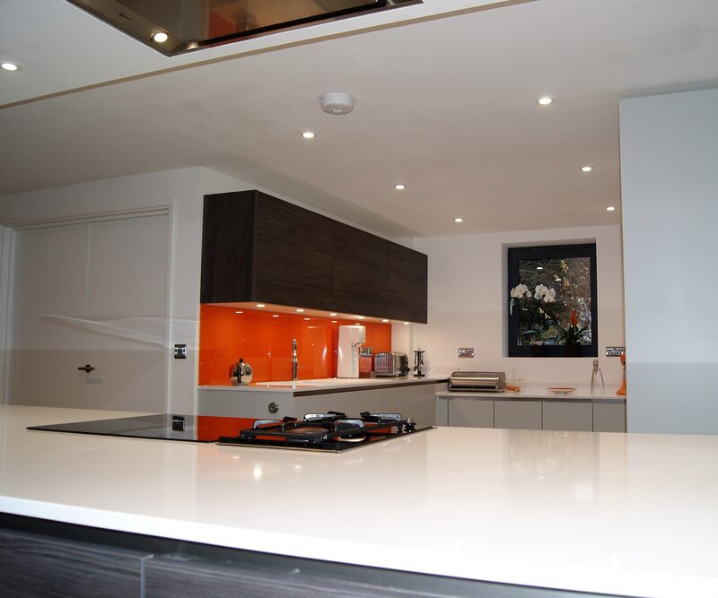 Colourful watermark kitchen design