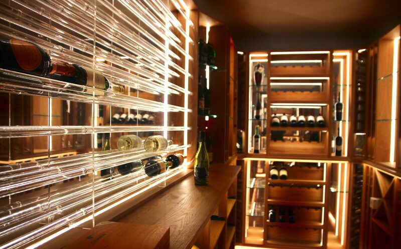 Sophisticated wine cellar design
