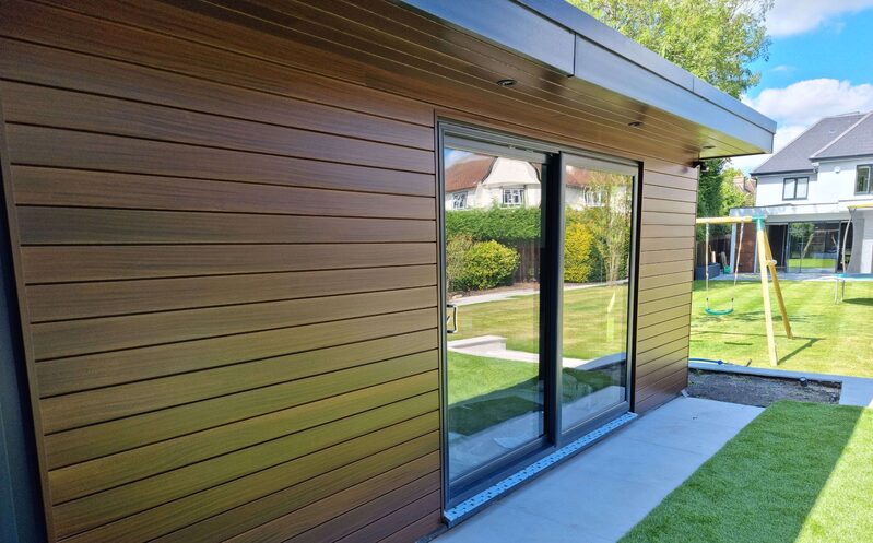 Technowood wood veneered aluminium cladding system