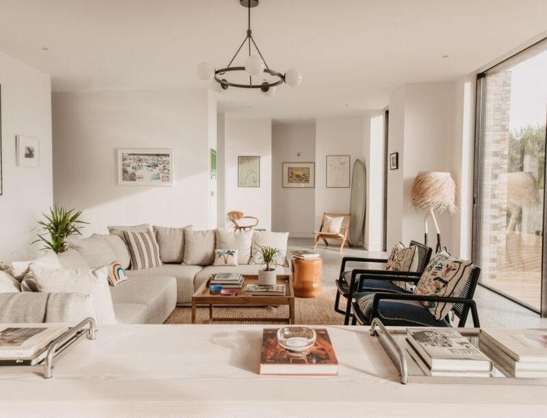 beach house with coastal granny interior design scheme