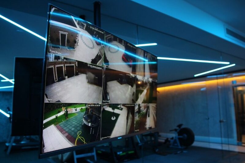 control4 smart home installation including intercom with video stream