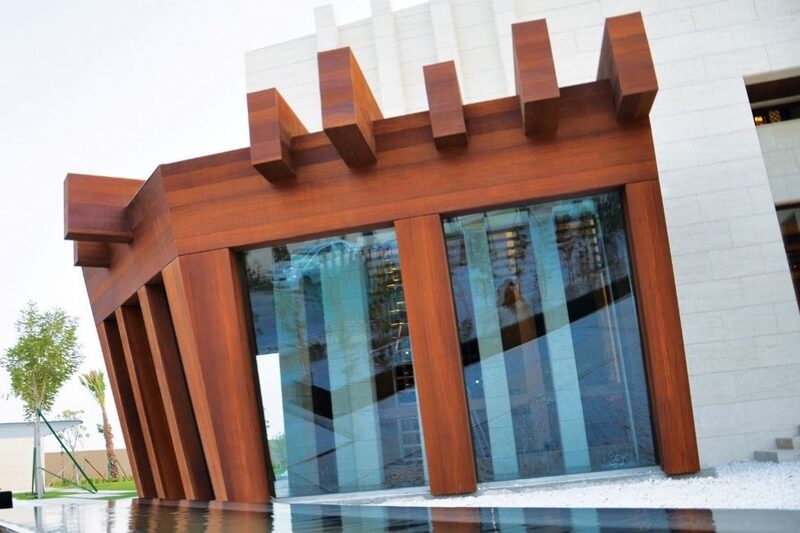 technowood - external timber cladding on a private villa