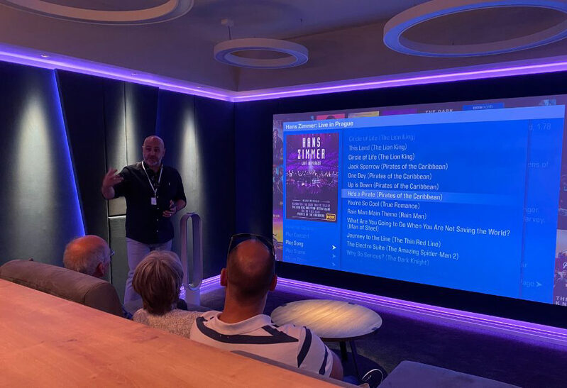 smart home cinema demonstration with IndigoZest at the open day event