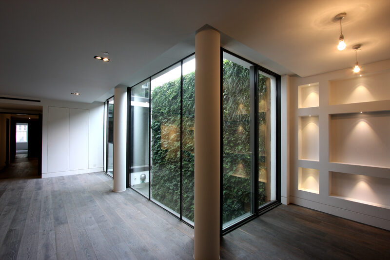 Feature a vertical garden in your interior courtyard