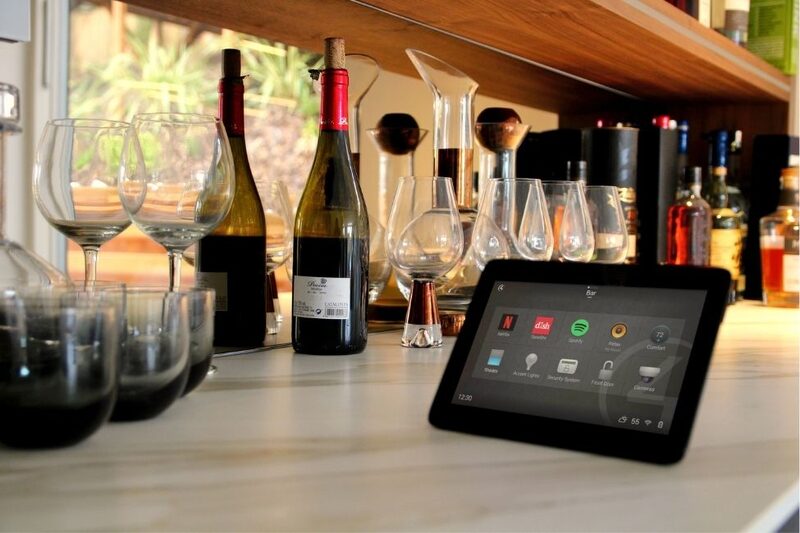 iPad showing smart home automation system which can be used to control the IQ Louvre Roof