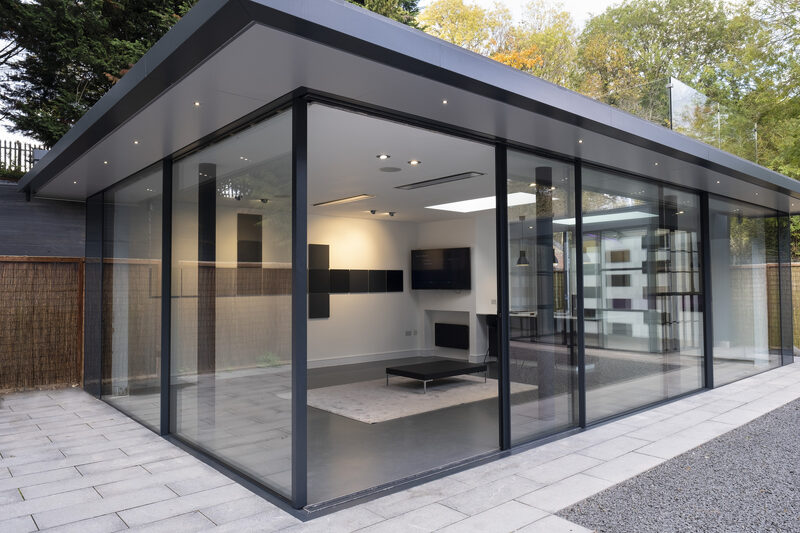 panoramah! sliding doors opening corner glass box