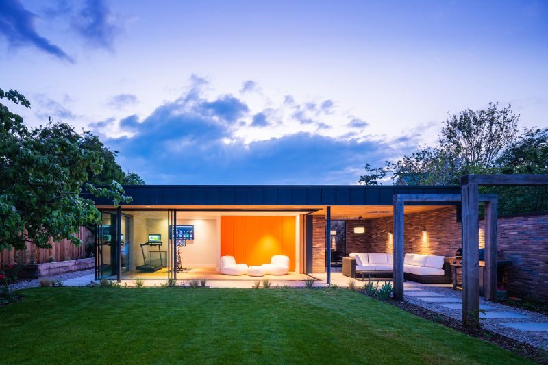 Sieger slim sliding patio sliding door. Long Furlong project by IQ Glass