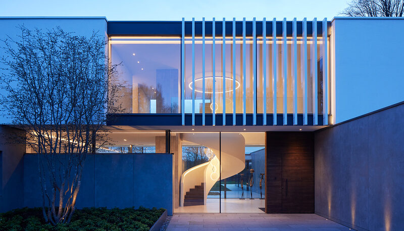 Structural glazing systems - Sky House Design Centre - Orchard House