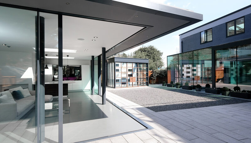 Kitchen extension design - Sky House Design Centre - Sky House showroom courtyard