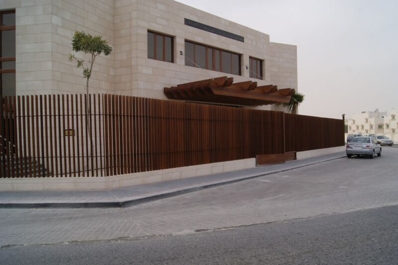 timber solar shading solutions on a private villa