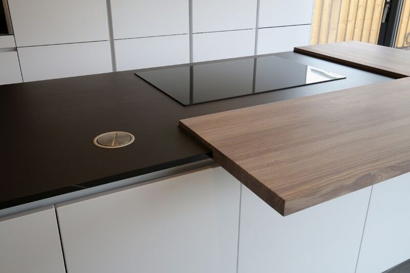 watermark shaker style kitchen - modern kitchen design with dark countertops