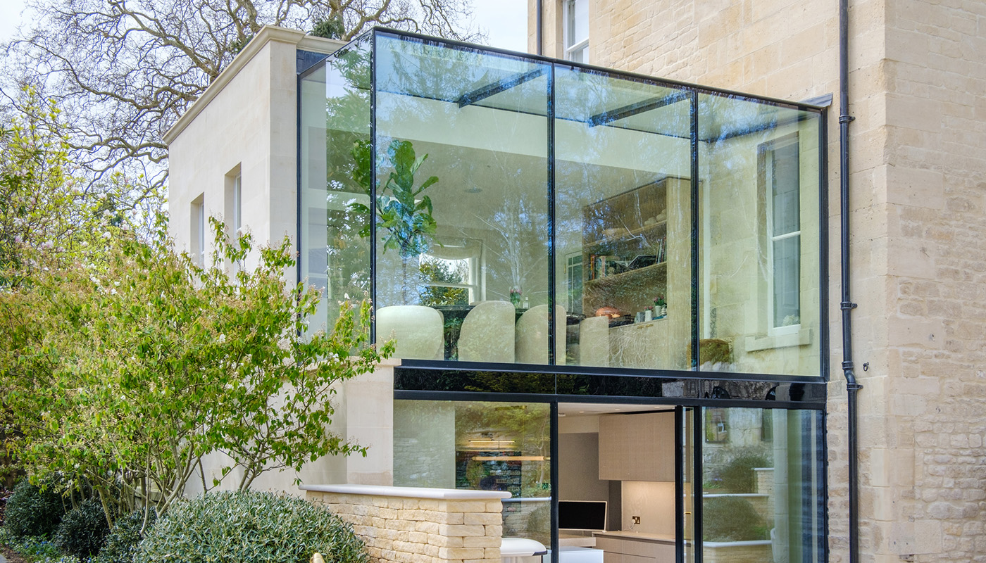Structural glazing systems - Sky House Design Centre - Brook Lodge