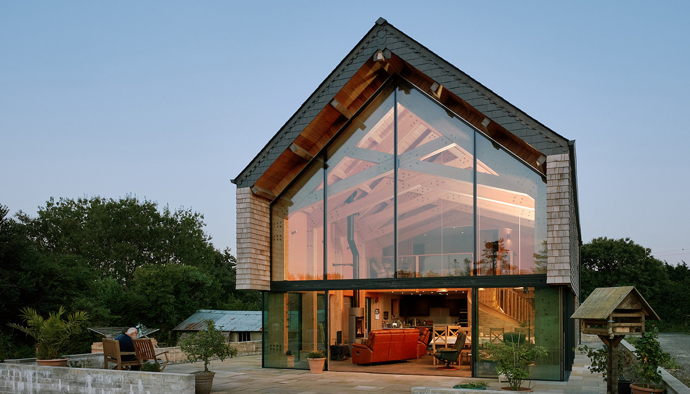 Structural glazing systems - Sky House Design Centre - Hayle