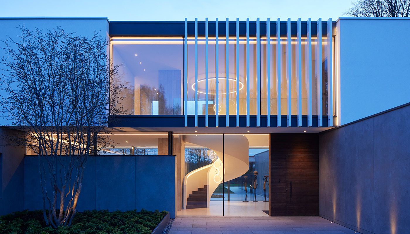 Structural glazing systems - Sky House Design Centre - Orchard House